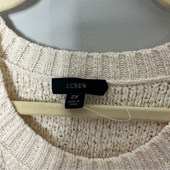 J. Crew High Neck Sweater Tank Sleeveless Top Ivory Size 2X 204 - Picture 5 of 11